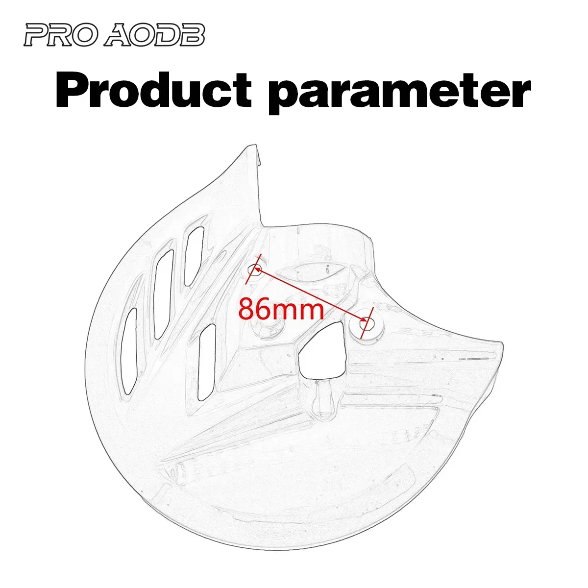 Motorcycle Brake Disc Protection Cover Plastic Protective Cover For Kayo T4 T6 Honda CRF250R CRF250X CRF450R CRF450RX CRF 450L