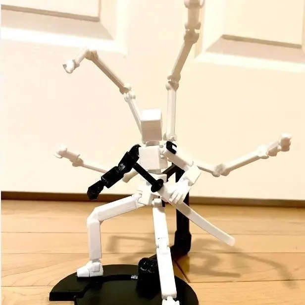 3D Impresso Movable Robot Knight Brinquedos para Crianças e Adultos, Figuras Manequim, Multi-Articulado, Upgrades, Presentes do Jogo, 2.0