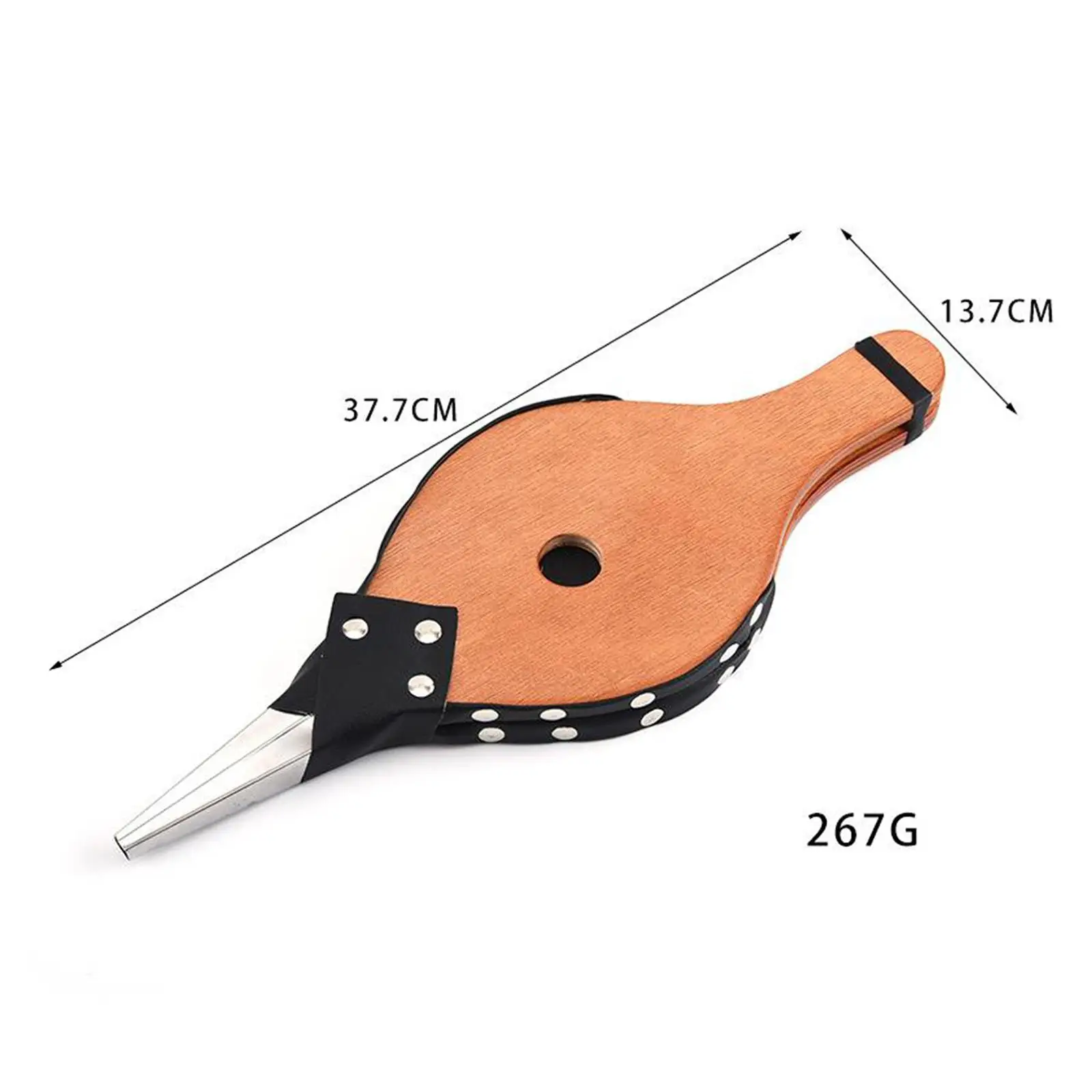 Outdoor Barbecue Tool Lederen Tijger Open Haard Blower Handleiding Houten Chulisia Handheld Balg voor BBQ Grill Open haard Decoratief