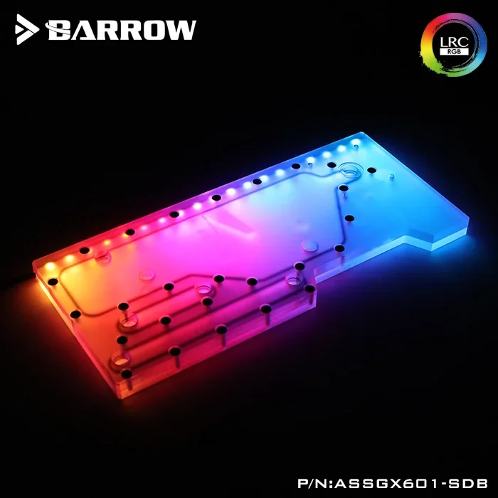 Barrow acrylbord als waterkanaalgebruik voor ROG Strix Helios GX601 computerbehuizing voor zowel CPU als GPU-blok / 5V 3PIN A-RGB