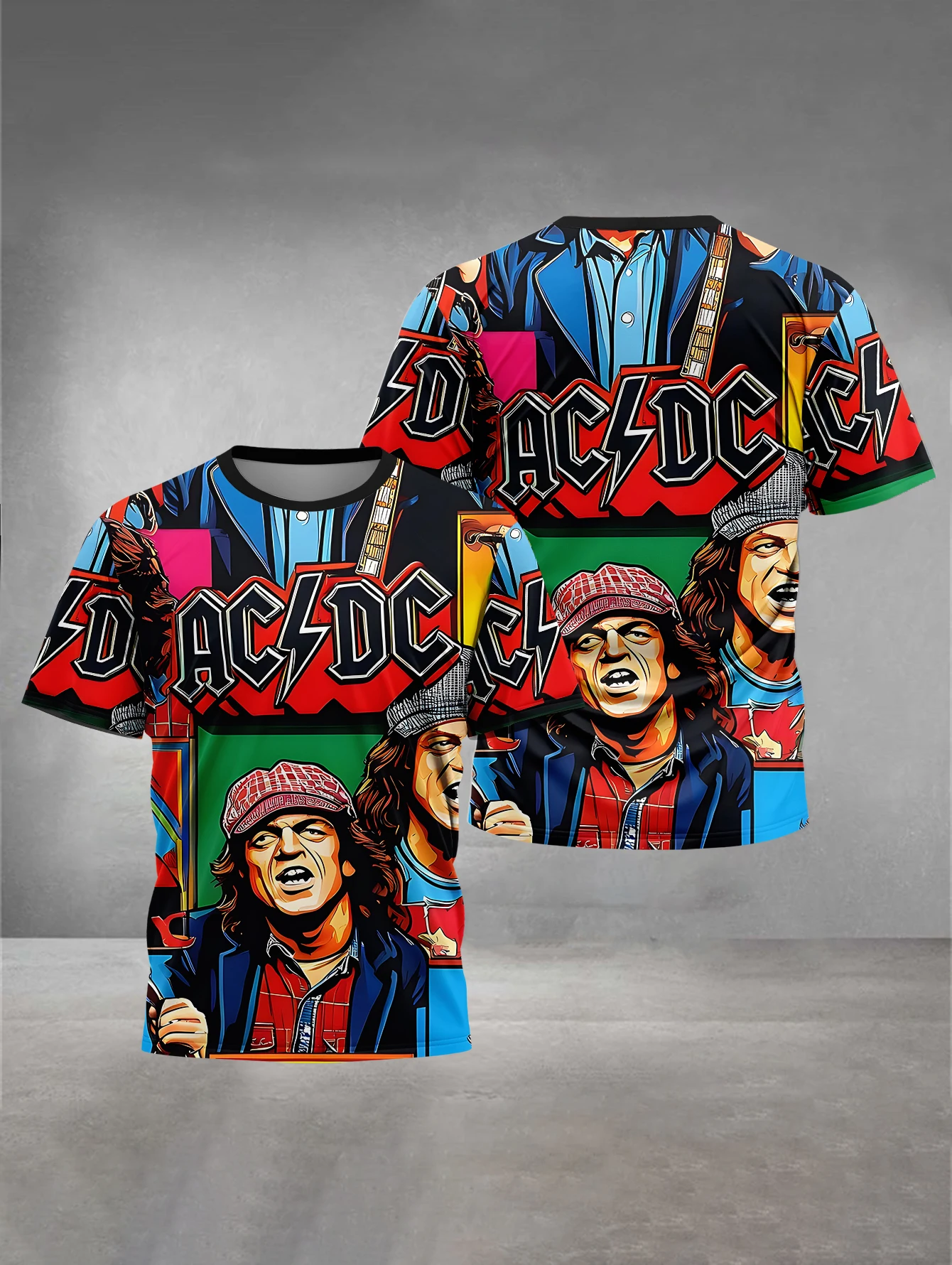 3D Print Baby Clothing 5 to 14 Years Male Outdoor Clothes for Rock Band A-ACDC Children Boy Girl Child T-Shirt Top Shirts