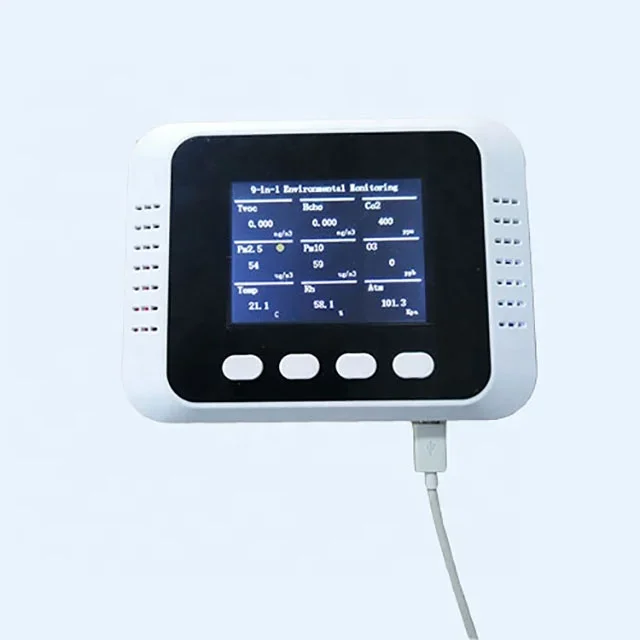 كاشف جودة الهواء الداخلي مع شاشة LCD