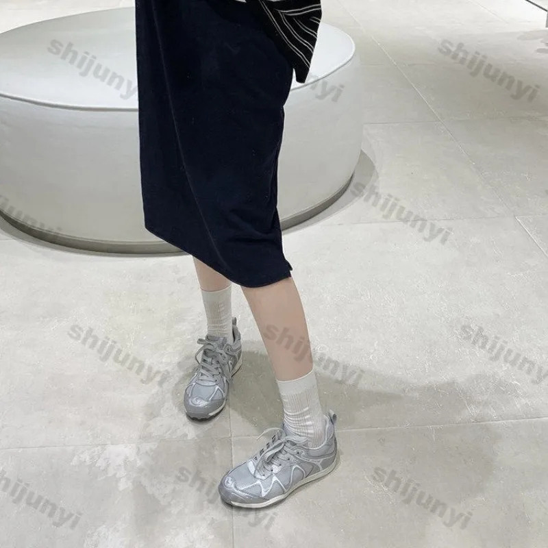 Increased Internal Women Sport Shoes Fashion Sewing Cross Tied Casual Flats Concise Non Slip Hard Wearing Outdoor Hiking Shoes