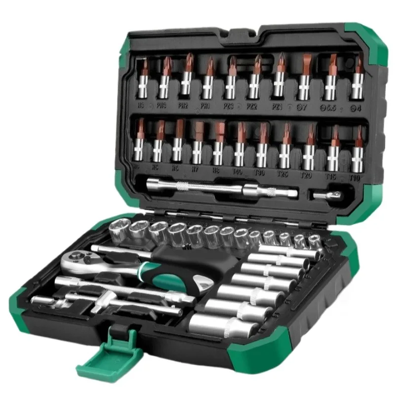 

Professional Impact Socket Set Heavy Duty Multifunctional Plumbing Torque Wrench Set Automotive Mechanical Workshop Hand Tools