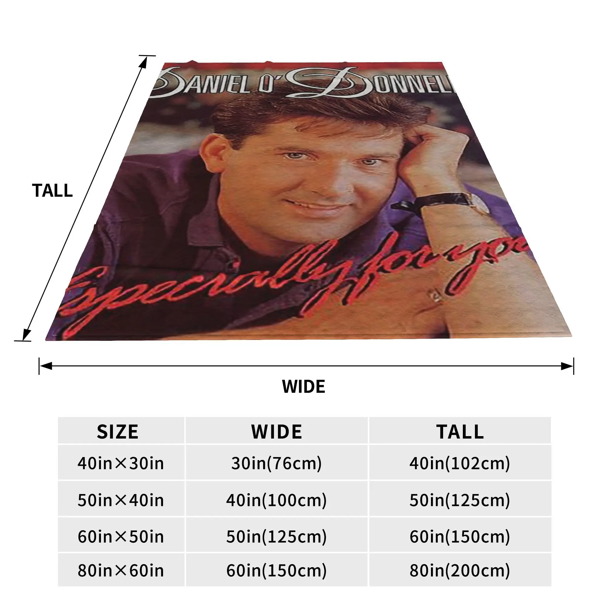 Flannel Throw Blanket Daniel O'Donnell Gold Collection Warm Plush Blankets Soft Bedspread for Bed Living room Home Travel Sofa