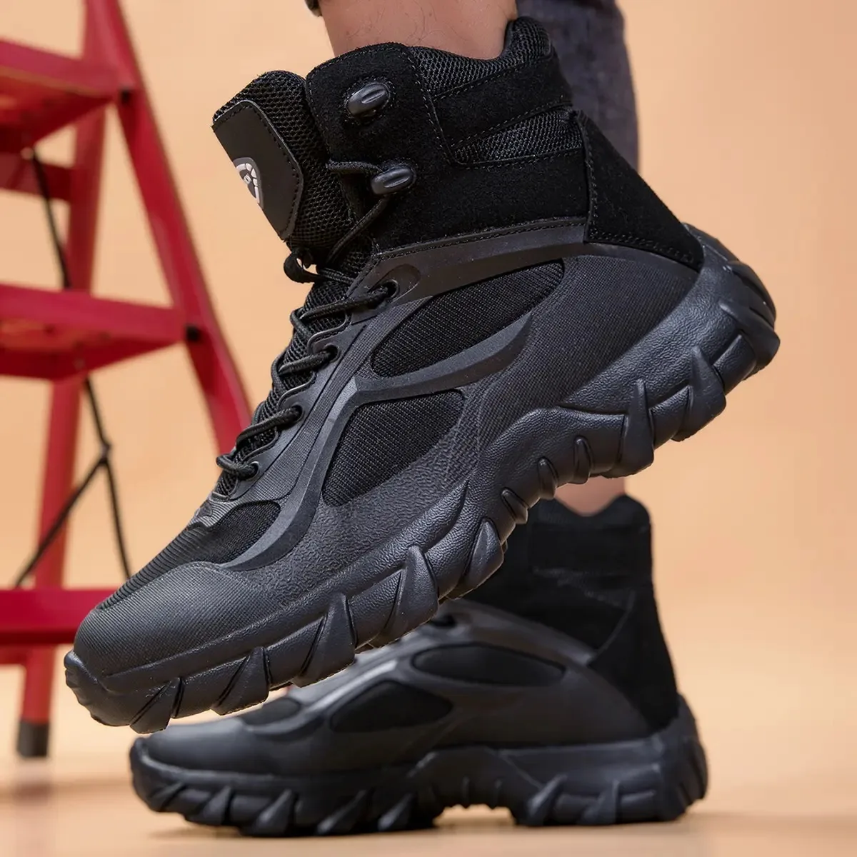 男性靴戦術ブーツフィールドマンブーツ軽量屋外ノンスリップハイキングシューズ男性-zapatillas-オートバイブーツスニーカー男性