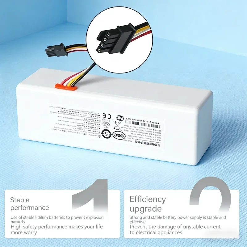 

Оригинальный аккумулятор STYTJ01ZHM P1904-4S1P-MM для робота-пылесоса Xiaomi Mijia 1C, аксессуары, 14.4V 6500mAh, батарея 18650