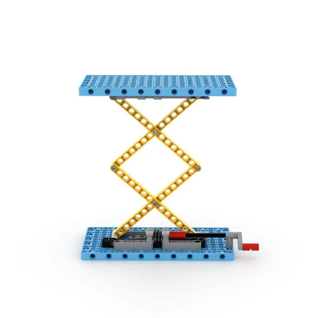 4362 building block toy small particle technology mechanical group model assembly vortex bar rack elevator set