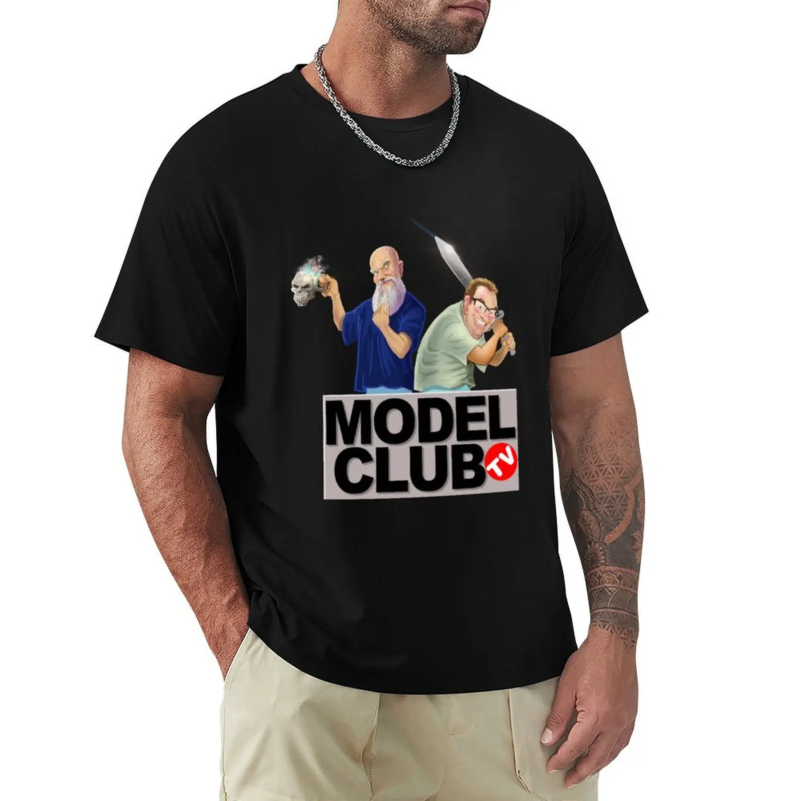 Model Club TV T-Shirt All Match Basic Short Sleeve Top