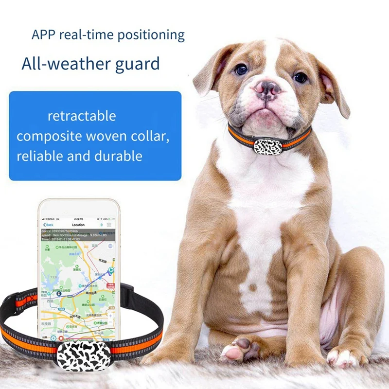 Localizador de Collar de seguimiento de perros 4G con mapa de Google, localizador GPS en tiempo Real para mascotas