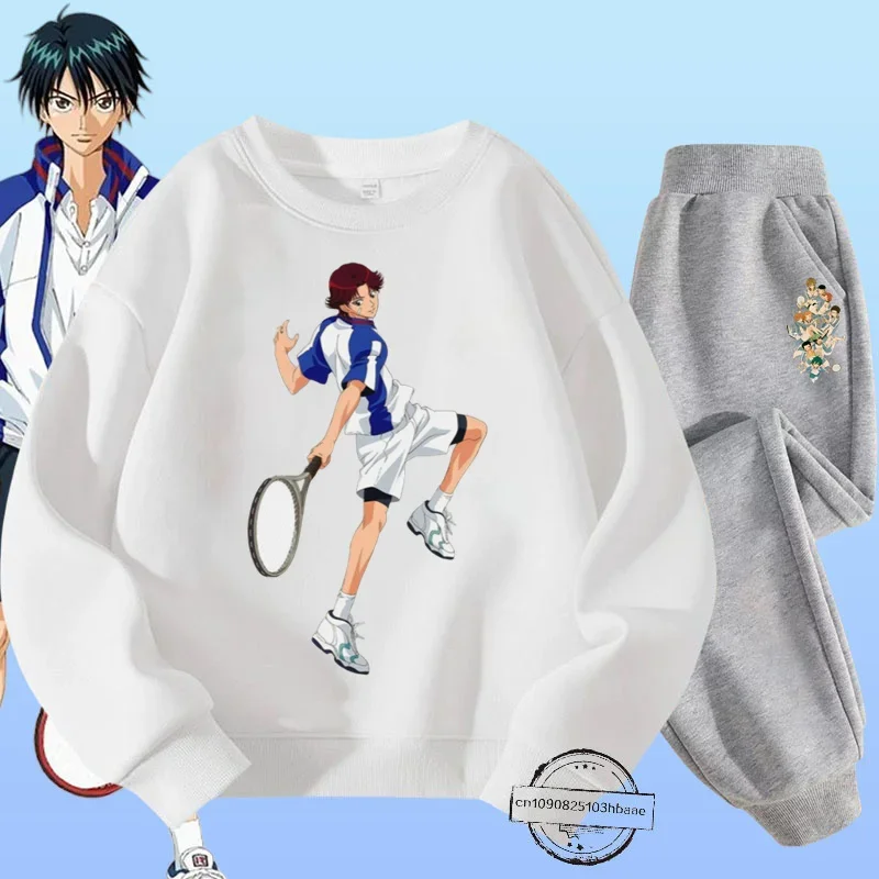 The Prince of Tennis children's crewneck hoodie set boys and girls new autumn and winter long-sleeved cartoon cartoon printing