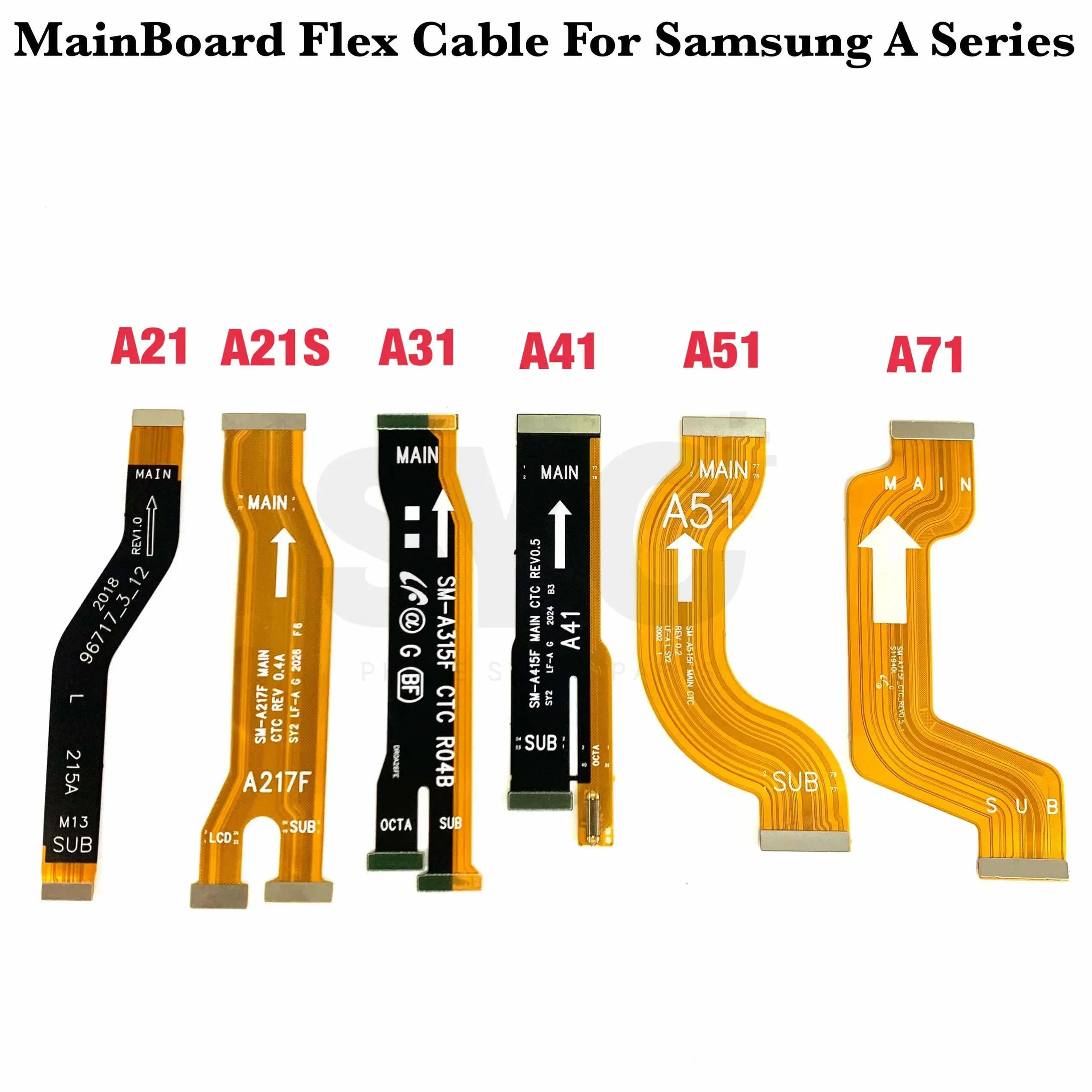 

50Pcs Main Board Motherboard Flex For Samsung A21 A21S A31 A41 A51 A71 M51 Flex Placa Logic Board Replacment Parts