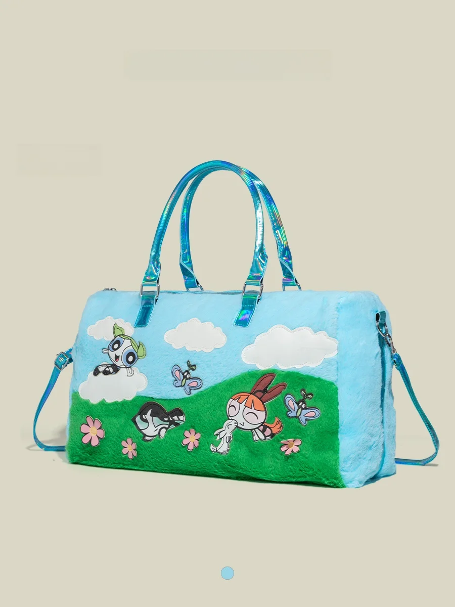 

CAPIE&KURI Cute Large Capaci Plu Handbag Cartoon Design Travel Bag Soft Square ape Single oulder Crossbody Bag for Women