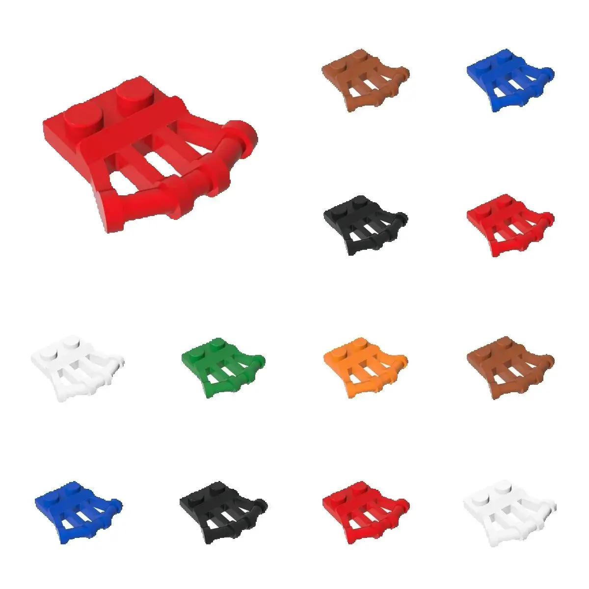 

50pcs 92692 Modifed 1x2 Building Blocks Kit With Angled Bar Handle On Side Bricks Particle Toy Children Birthday Xmas Gifts