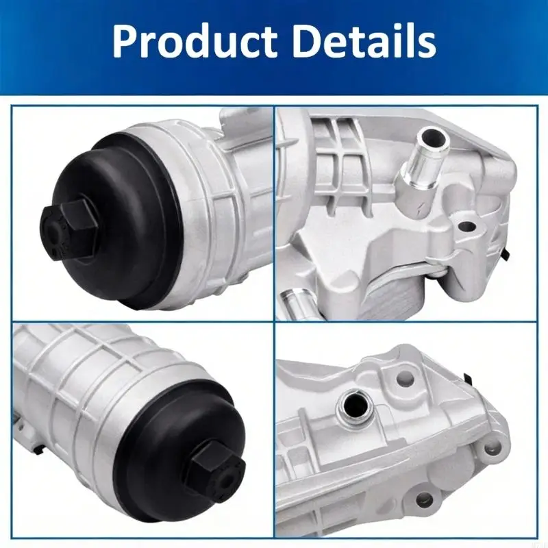 M76E Advanced Aluminum Oil Filter Heat Exchanger Housing produced For A270 And A35 Vehicles
