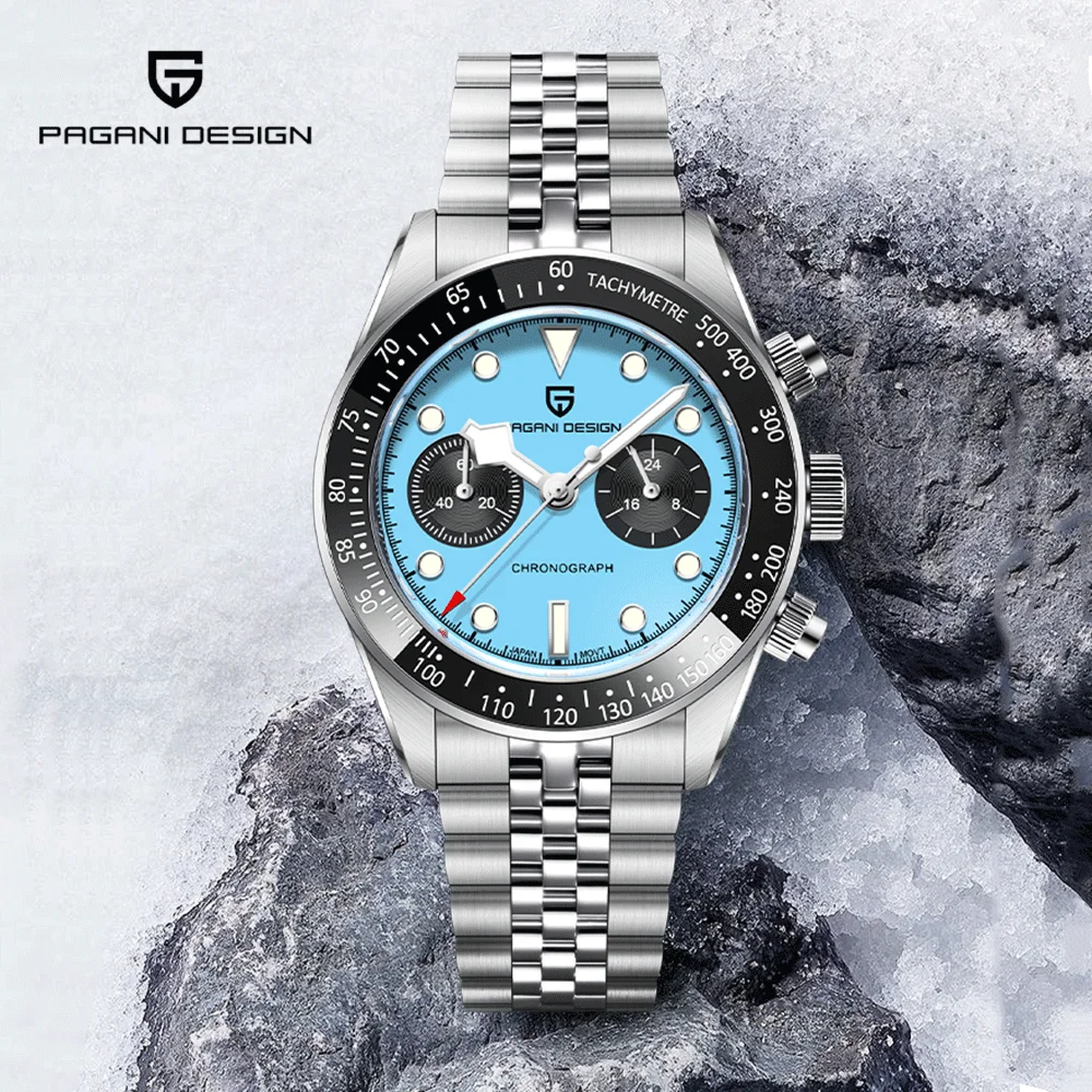 Pagani Design Watches 2026 new BB Men's Watch Fashion Quartz Watch Sapphire Men's Sports Chronograph Stainless Steel Men's Watch