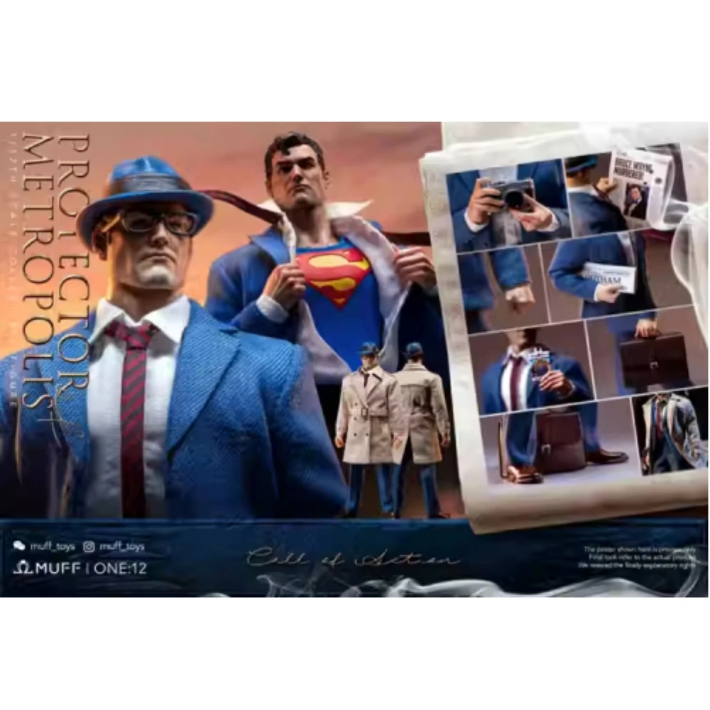 In Stock 1/12 Muff Toys Male Soldier Superman Clark Kent Protector Of Metropolis Messenger Of Justice Call Action Figure Toys