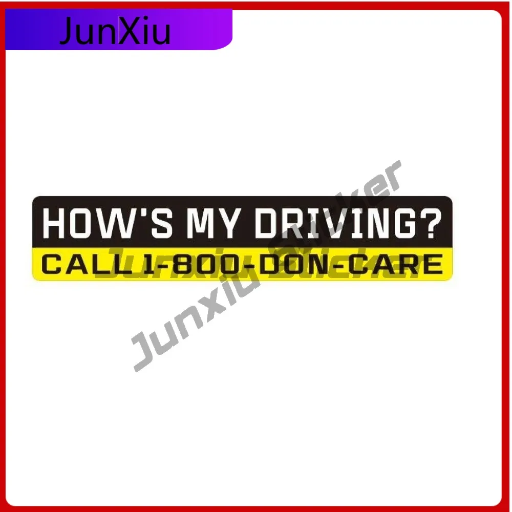 

How is My Driving Funny Car Laptop Window Bumper Waterproof Vinyl Decal Decoration Aesthetic Cute Unique Trendy Aesthetic