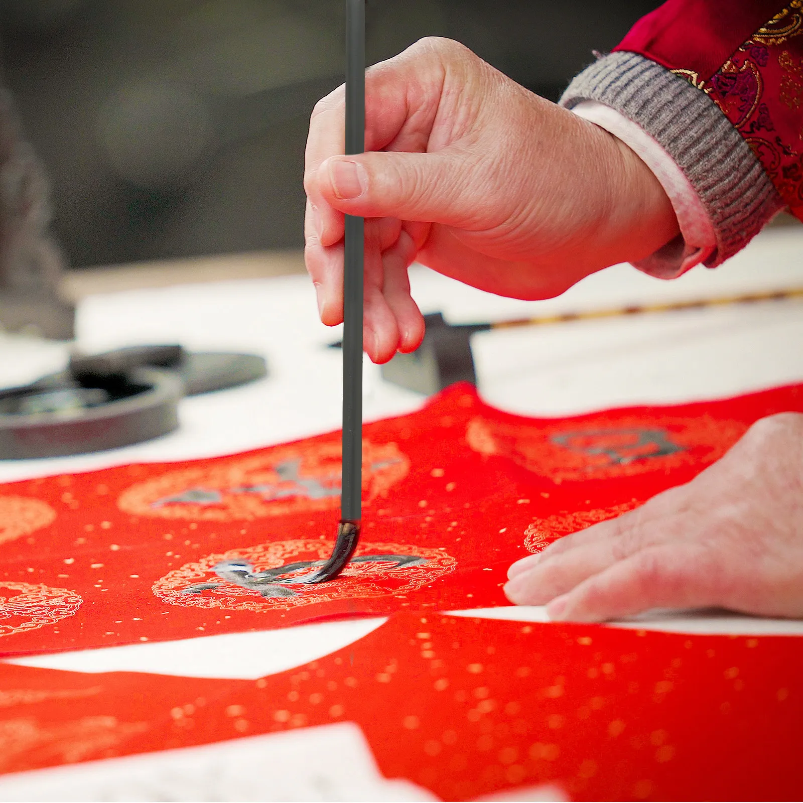 

7Pcs Chinese Ink Brush Set Traditional Calligraphy Fine Tip Brushes Smooth Writing Ink Absorption Painting Tools