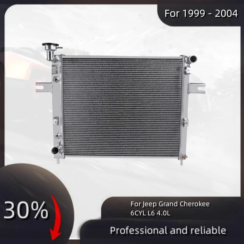 

NEW 2 Row Aluminum Radiator For 1999 - 2004 Jeep Grand Cherokee 6CYL L6 4.0L GAS AT/MT 1999 - 2004