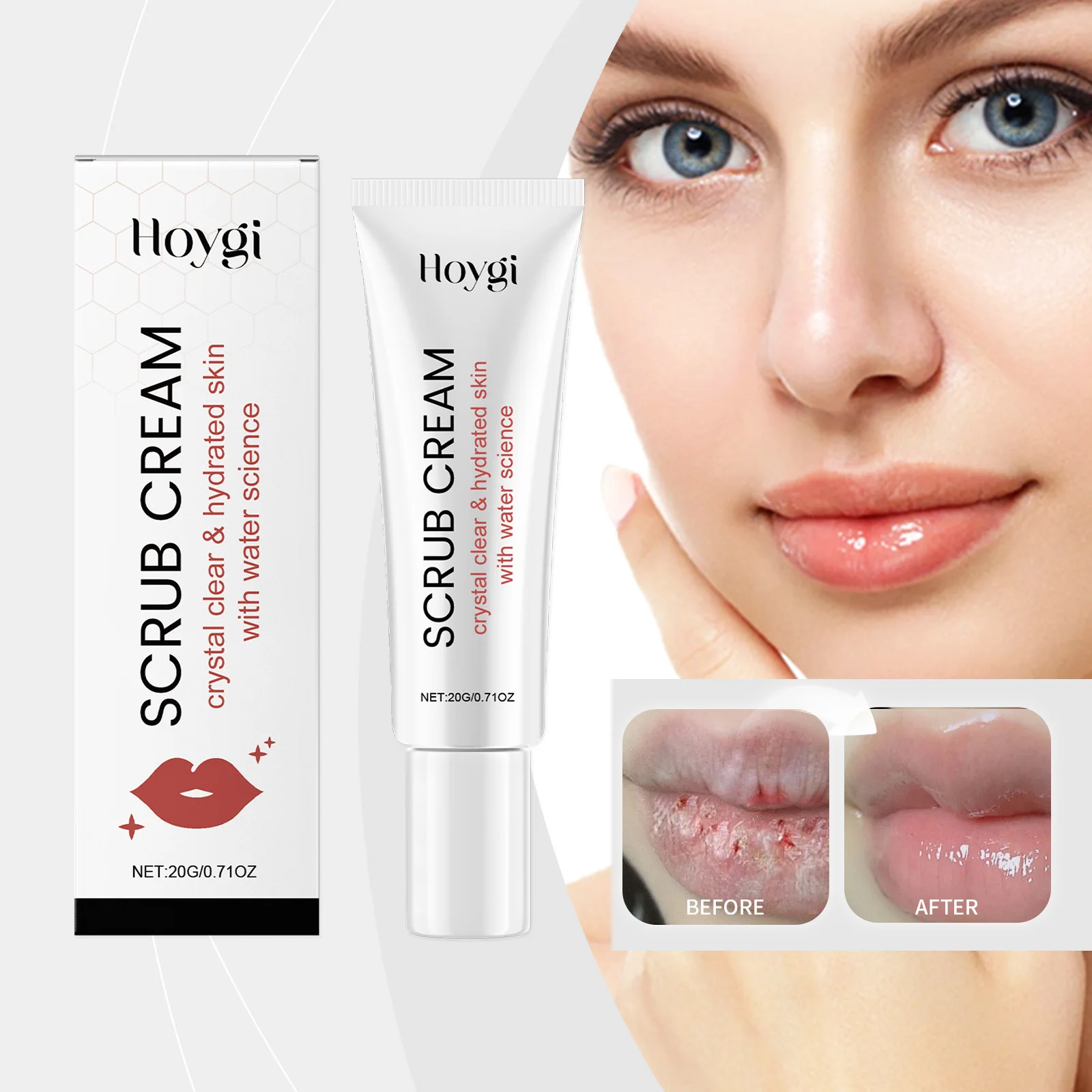 

Honey Lip Exfoliating Gel Lip Exfoliation Deep Cleansing Nourishing Moisturizer Prevents Dryness Refreshing And Non-greasy