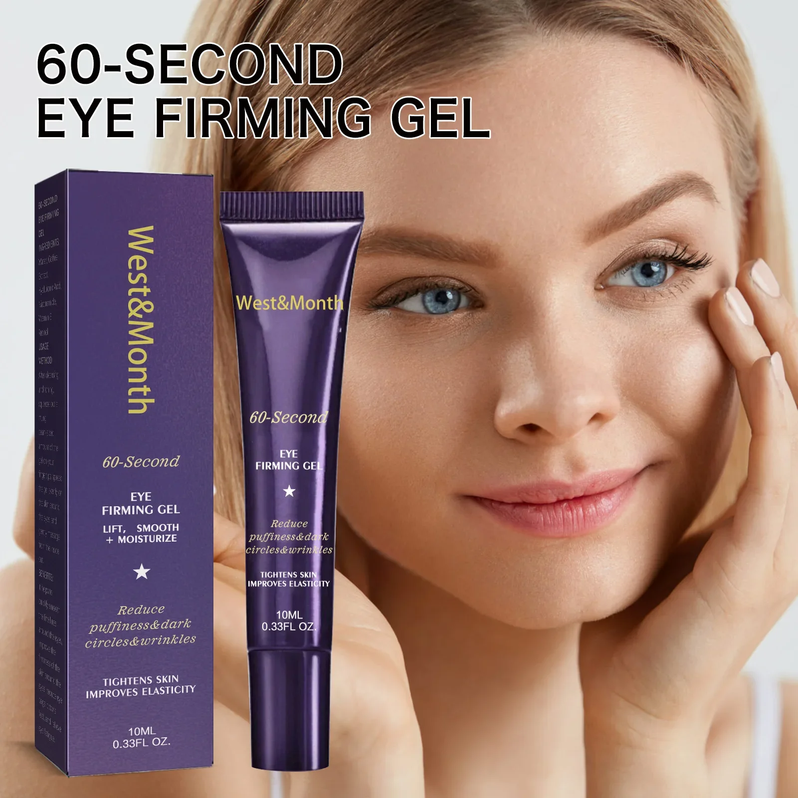 Gel reafirmante de ojos, crema hidratante para restaurar la piel alrededor de los ojos, elimina las bolsas de los ojos y las líneas finas del círculo oscuro