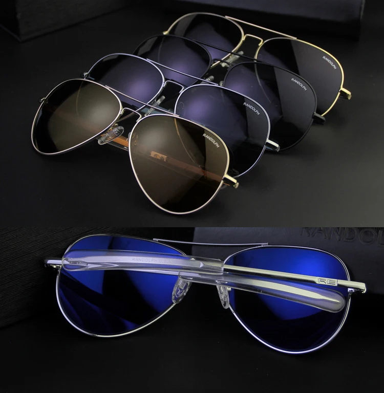 RE Sonnenbrille Mann USA Armee Militär Luftfahrt Pilot Sonnenbrille Glaslinse Frau Luxusmarke Retro Titan Rahmen Hohe Qualität – Detail 13