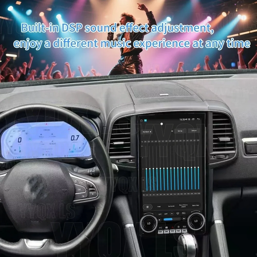 14.5" Car Radio For Renault Koleos Megane 4 Samsung SM6 Talisman 2016-2021 Android Multimedia Video Player  Wireless Carplay 4G view 2
