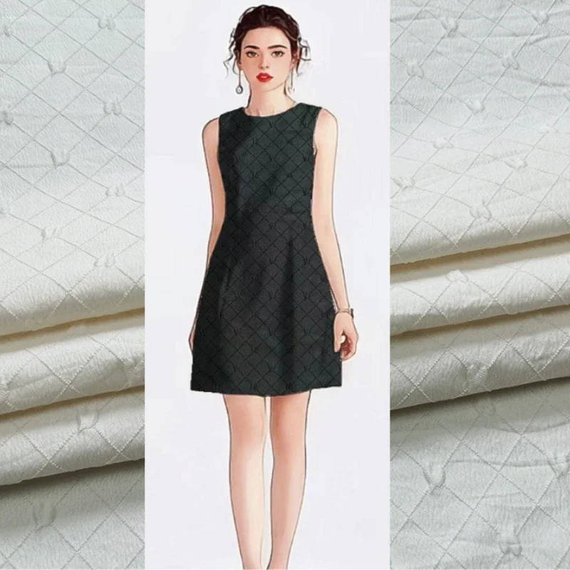 

Жаккардовая ткань, окрашенная в темную пряжу, в клетку в клетку, сплошной цвет, черно-белый костюм, европейский бренд, модный дизайн, ткань, шитье своими руками