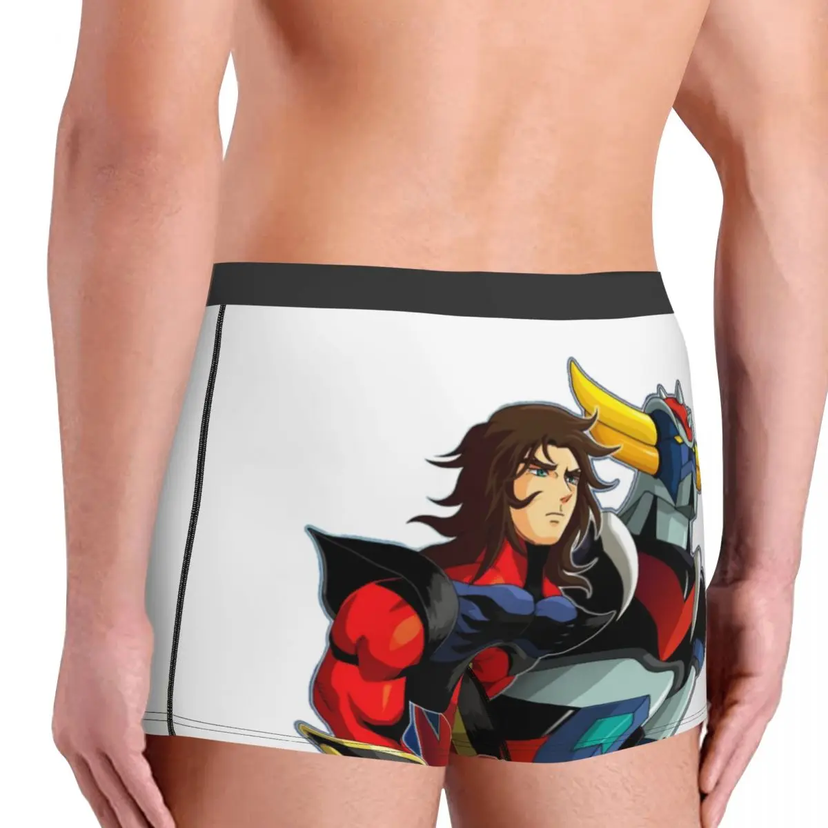 مخصص Grendizer المعادن الملاكمين السراويل الرجال Ufo روبوت Goldorak اليابان أنيمي مانغا مازنجر Z ملخصات الملابس الداخلية الجدة السروال