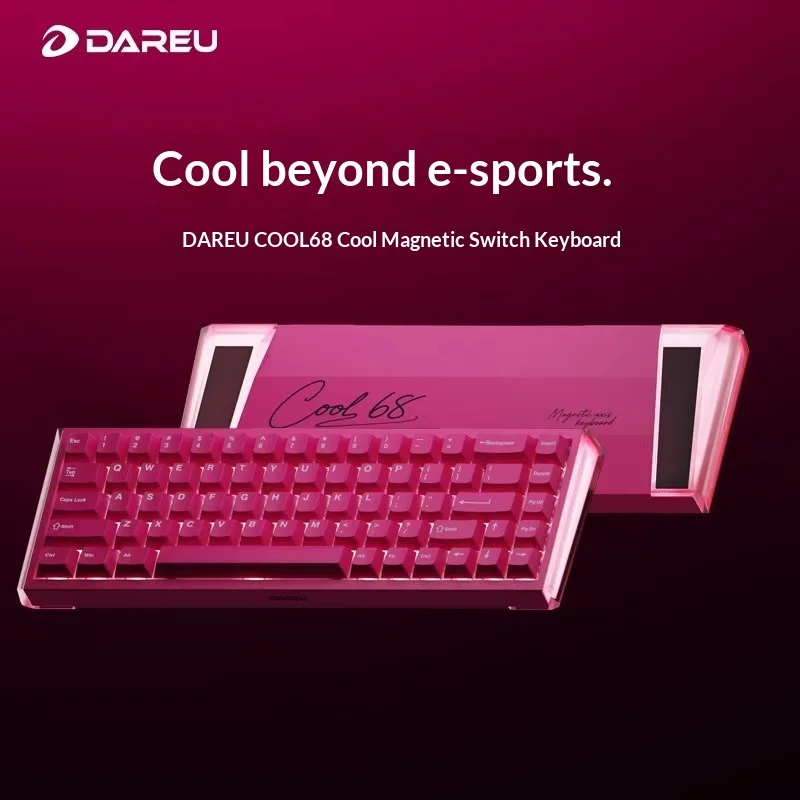 DAREU COOL68 Magnetic Keyboard 8Khz RT Accuracy 0.01mm Low Delay RGB Gaming Mechanical Keyboard Gasket Hot Swap Pc Accessories