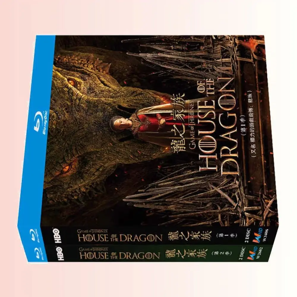 Blu-ray Ultra HD TV Series House of the Dragon Seasons 1–2 BD Discs Box Set with English and Traditional Chinese Subtitles
