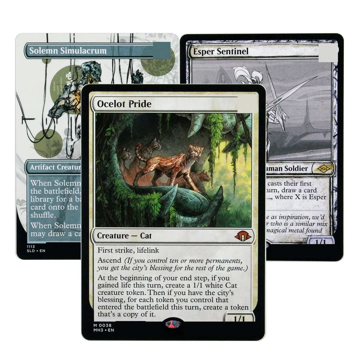 Holo Esper Sentinel Ocelot Pride Allosaurus Shepherd Barrowgoyf TCG Proxy Cards Custom Top Quality Game Collection Trading Cards