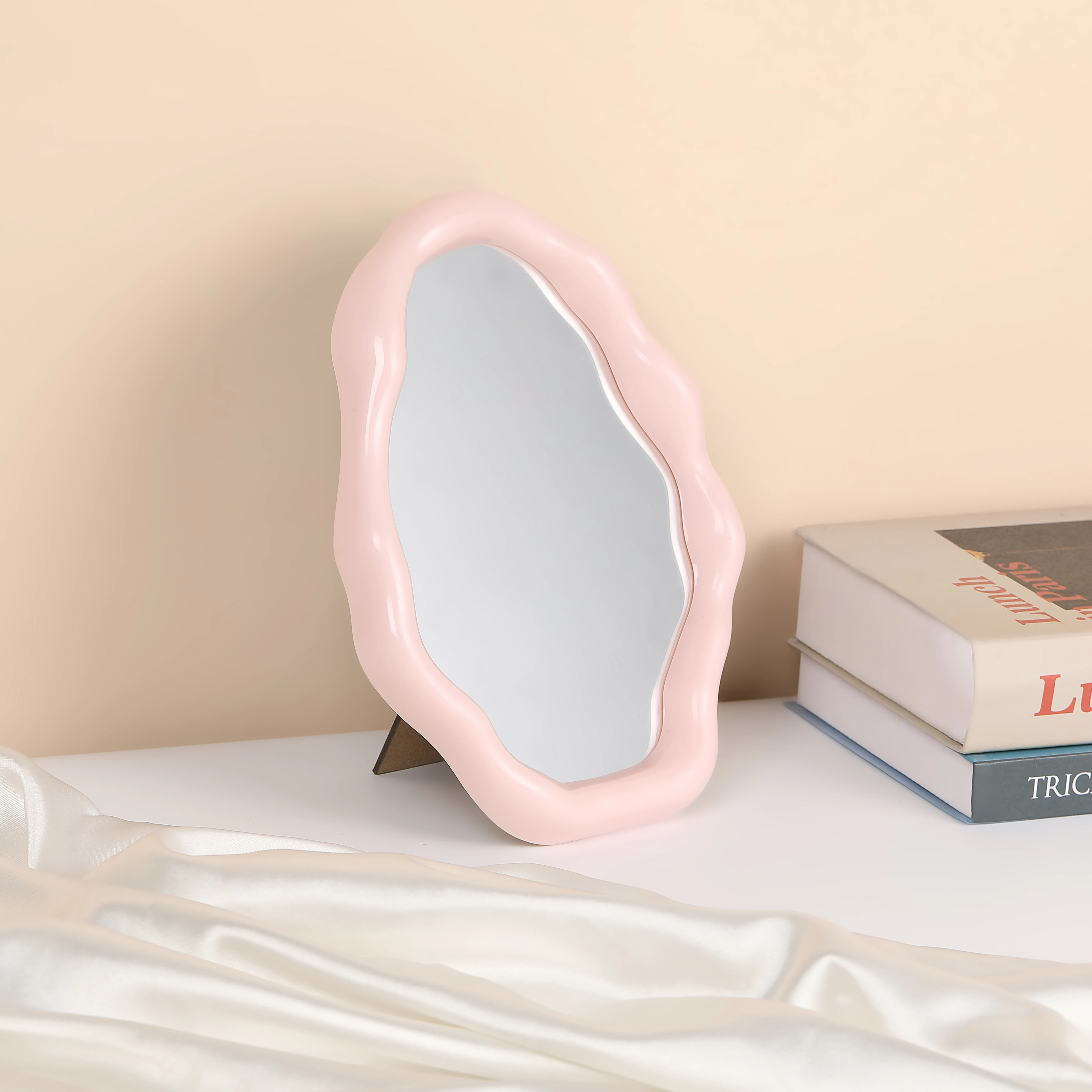 Irregular Standing Mirror Desktop Makeup Mirror Decorative Vanity Mirror Room Decor Aesthetic Cosmetic Home Decor