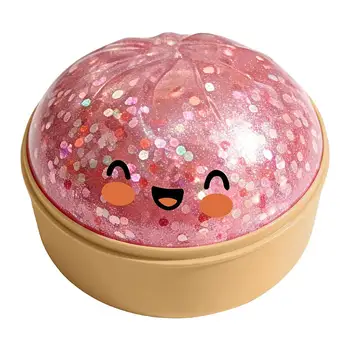 Cute Steamed Bun Dumpling Squishy Toy Stress Relief Soft Elastic Squeeze Fidget Sensory Toy Creative Gift For Kids Adults Birthd