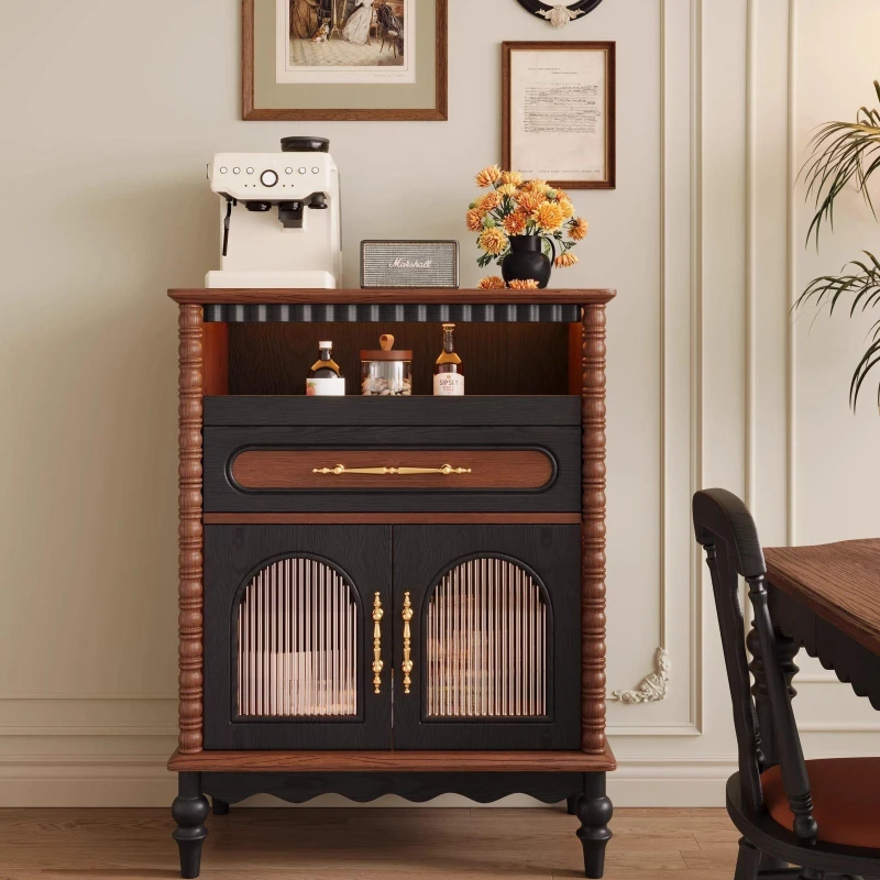 New retro dining side French home living room wall storage locker American multi-functional restaurant entrance tea