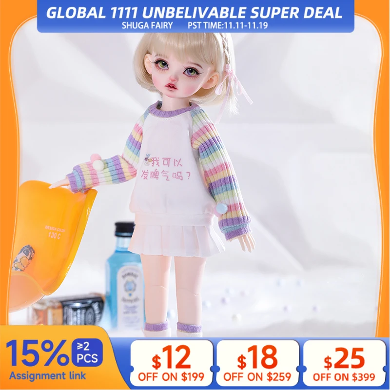 

Шарнирная кукла Shuga Fairy Rita 1/6, полный набор, игрушки из смолы для детей, подарок-сюрприз для девочек, шарнирная кукла Yosd, дропшиппинг 2020