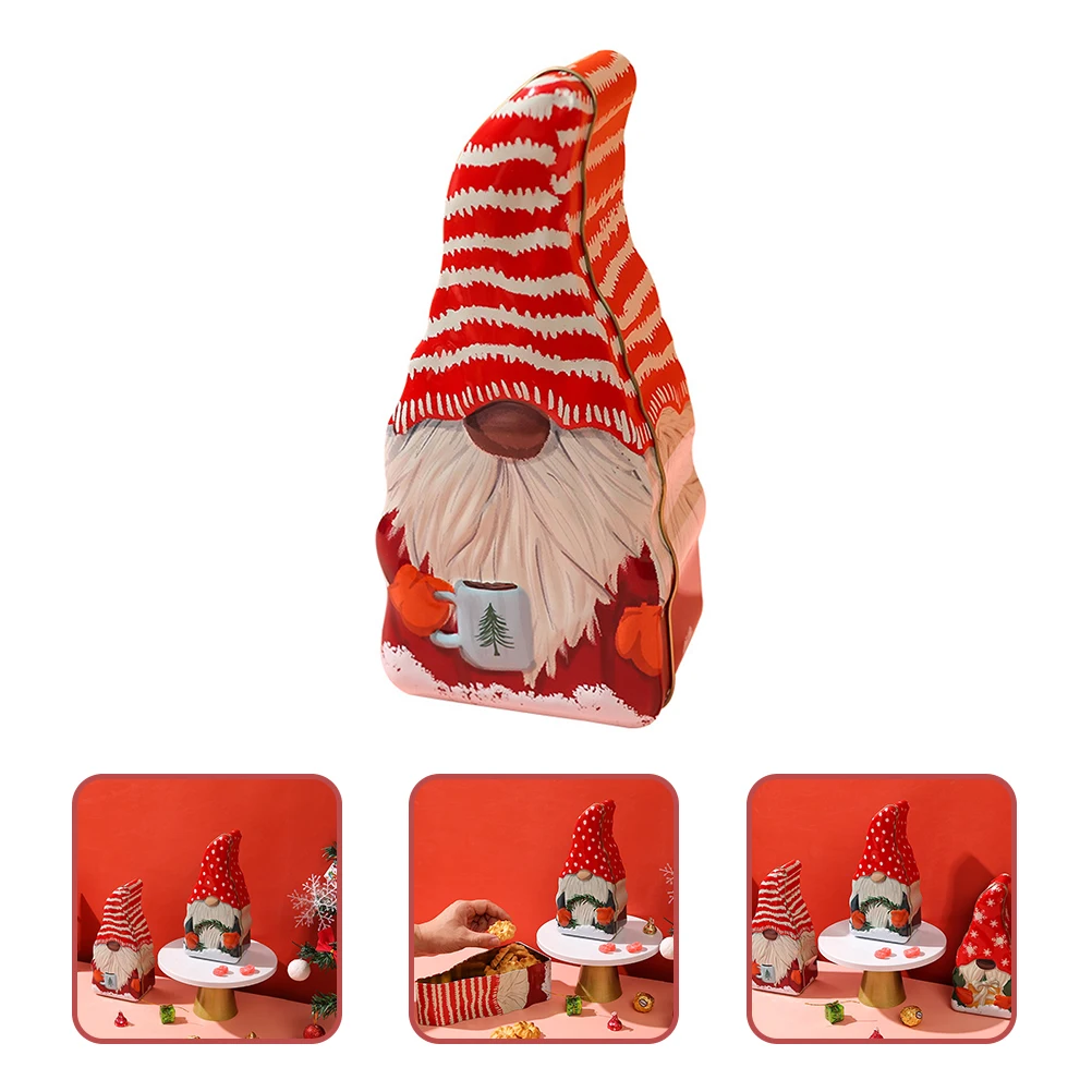 

Christmas C Tinplate Storage Container for Cookies Chocolate Gifts H Holiday Smooth Practical