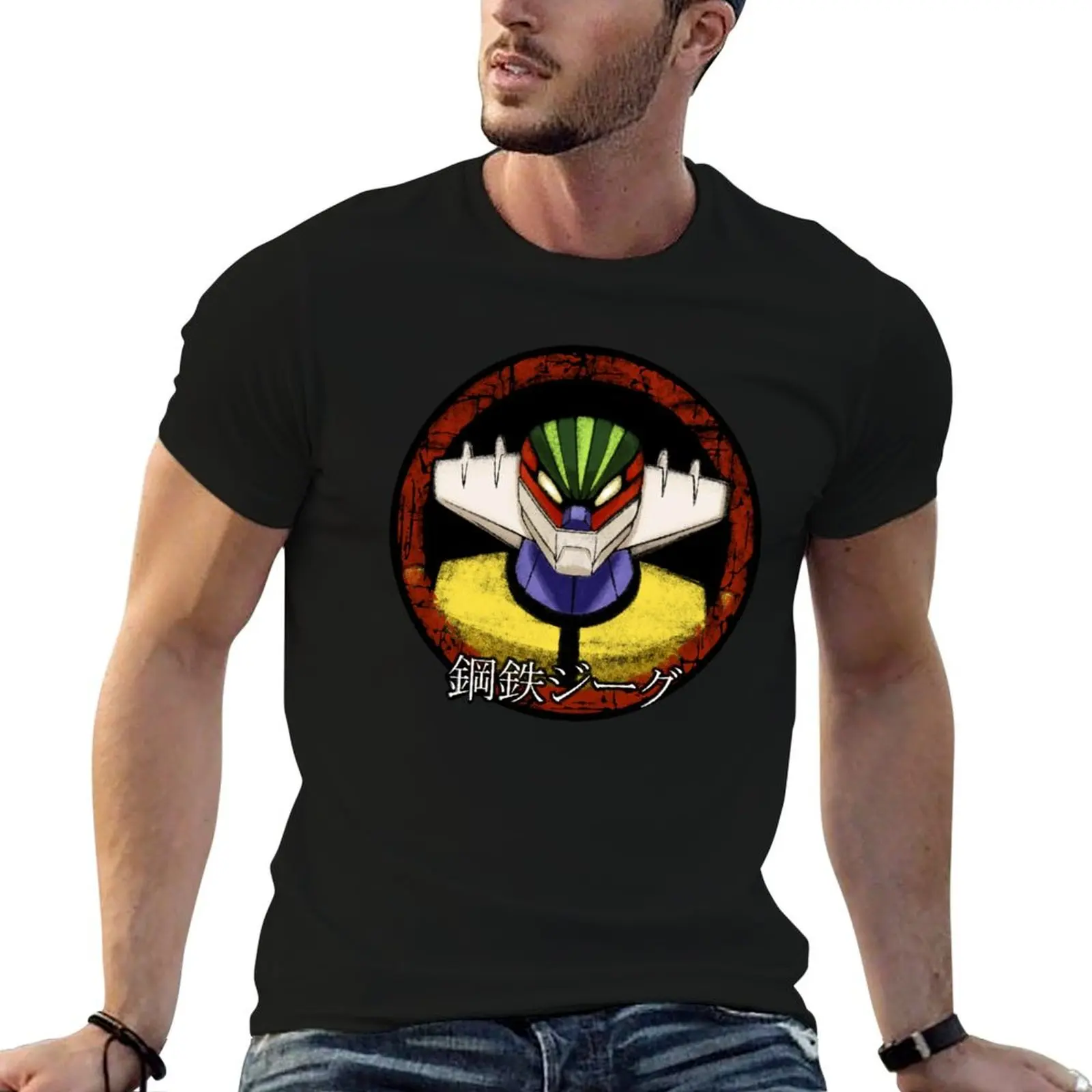 Jeeg Robot T-Shirt vintage cotton man t-shirts men graphic t shirts