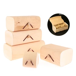 1Pc Wooden Storage Box Plain Wood With Lid Gift Boxes Curved Gift Packing Case For Home Supply Storage Decoration Jewelry Organi