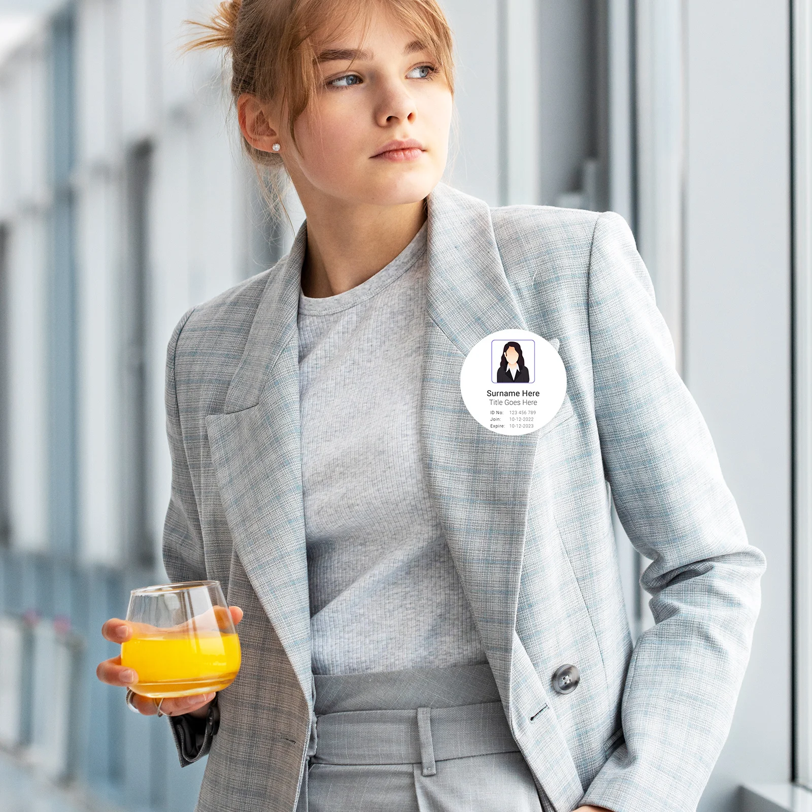 

30Pcs Personalized Work Badges Sublimation Blanks DIY Name Tags Professional Business Id Pins for Events Business Name Tags