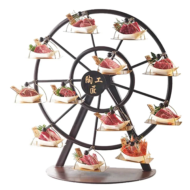 

Ferris wheel barbecue grill personality sushi hotel hot pot specialty plate restaurant dim sum rack dinner plate