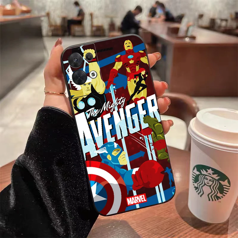 Marvel Comics Spiderman Telefoonhoesje Voor Oppo Find X 6X5X3 Pro Lite Neo Oppo Reno 9 8 7 Pro Lite 8T 8z 7z 5G Coque Carcasa