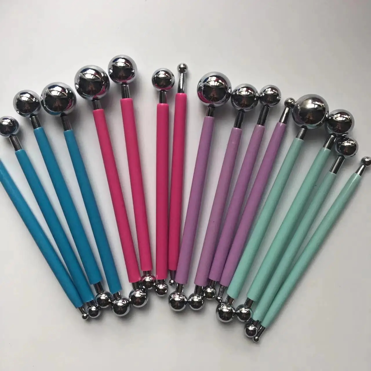 Professional DIY Stainless Steel Polymer Clay Tools Tool Sculpture Tools Toys For Clay Carving Molding Ball Stylus Sticks