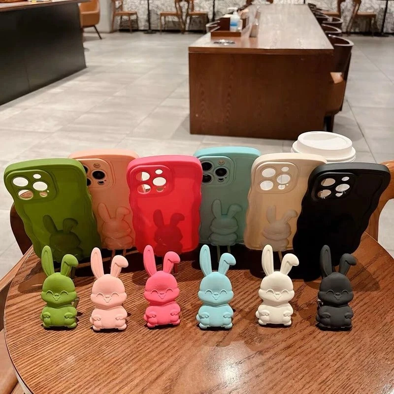 토끼 홀더 웨이브 전화 케이스 삼성 갤럭시 F62 M62 M13 M23 5G M22 M32 M54 M31 M21 M01 M11 M12 M30S M02 M01S M10S M10 커버