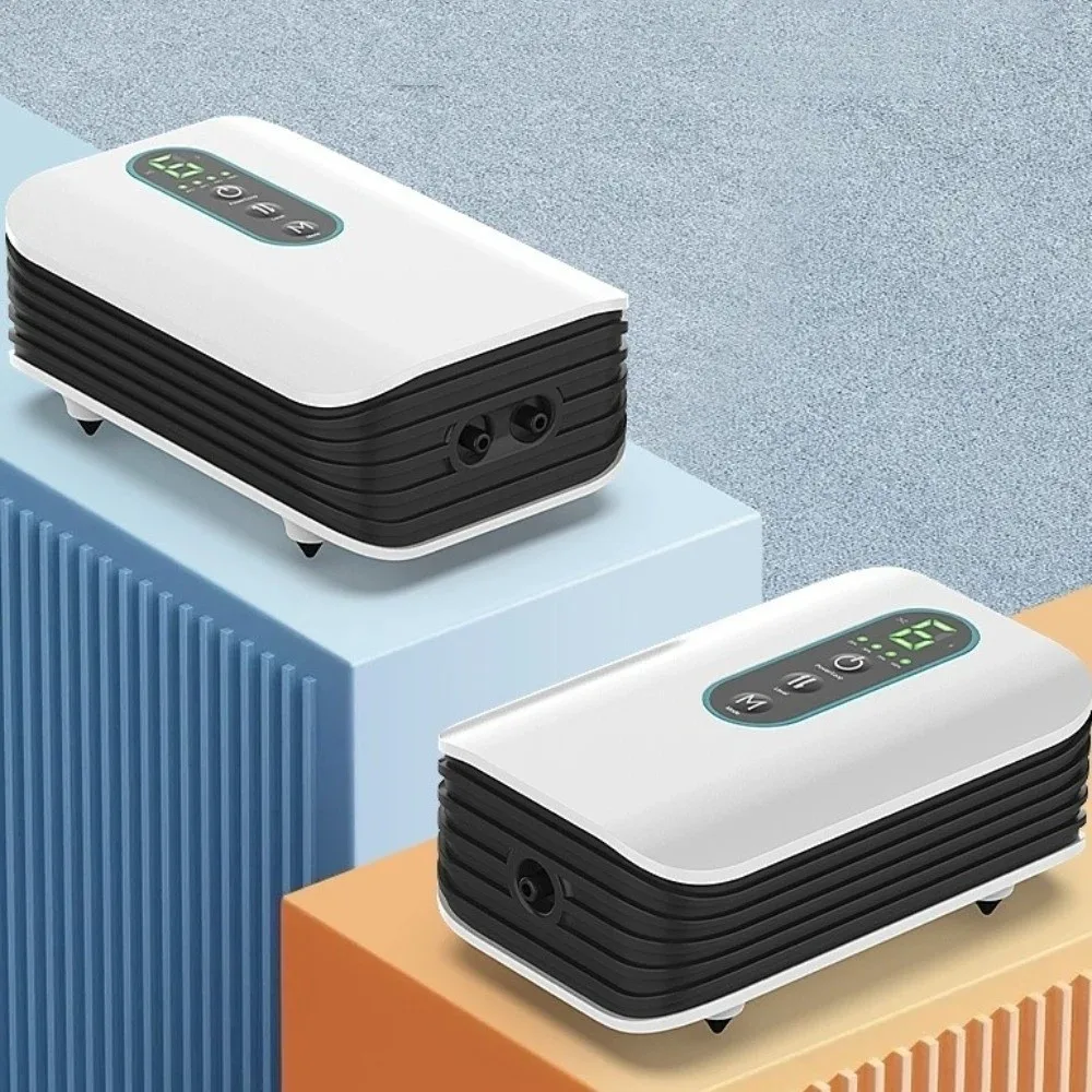 Pompe à oxygène pour aquarium à un ou deux trous, rechargeable, étanche, USB, ultra silencieuse, double usage, pompe à air portable