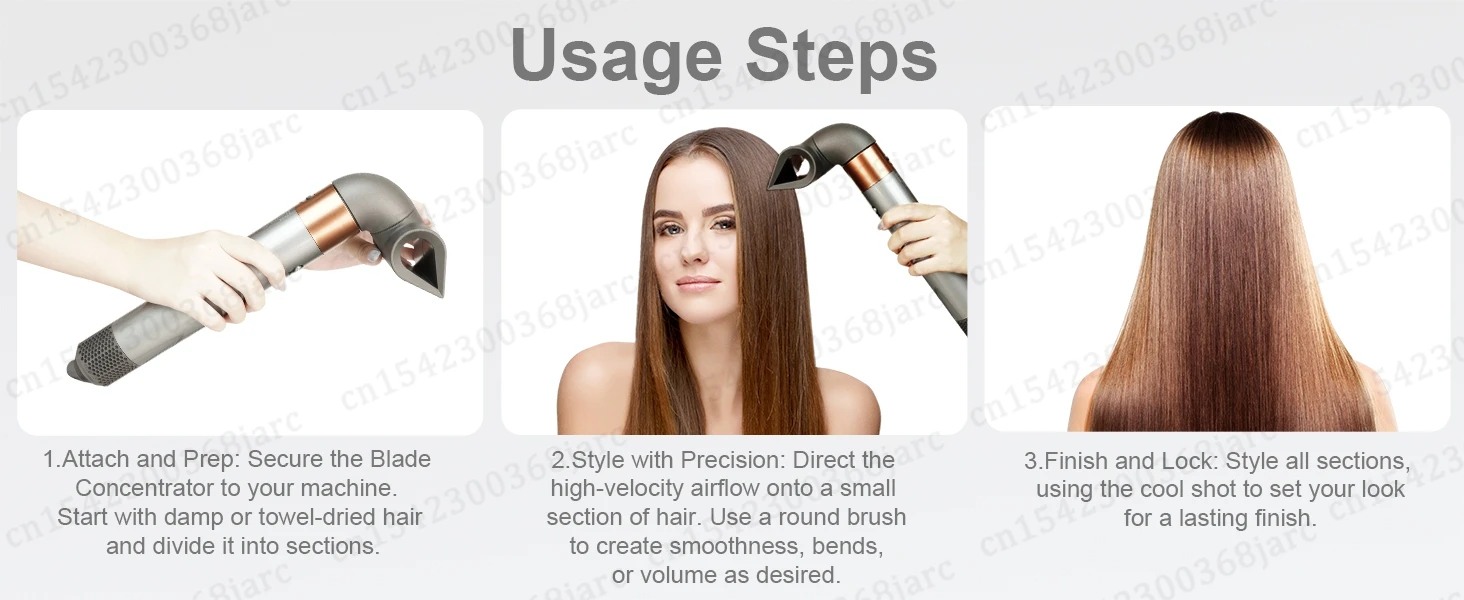 Präzisions-Styling-Haarstyler-Düse für Dyson Airwrap hs01 hs05 SenCiciMen x9 Haartrockner Professional Blade Konzentrator Düse – Detail 7