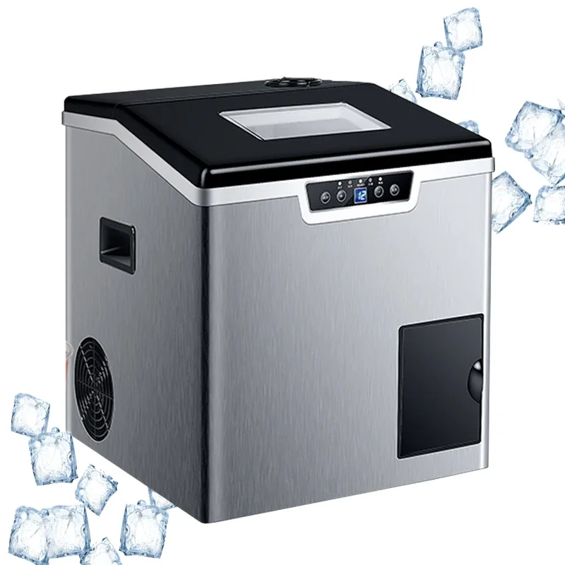 40KG/24H Commercial Ice Cube Maker Portable Household Electric Ice Maker Machine With Sand Ice Function 220V ZB-20B