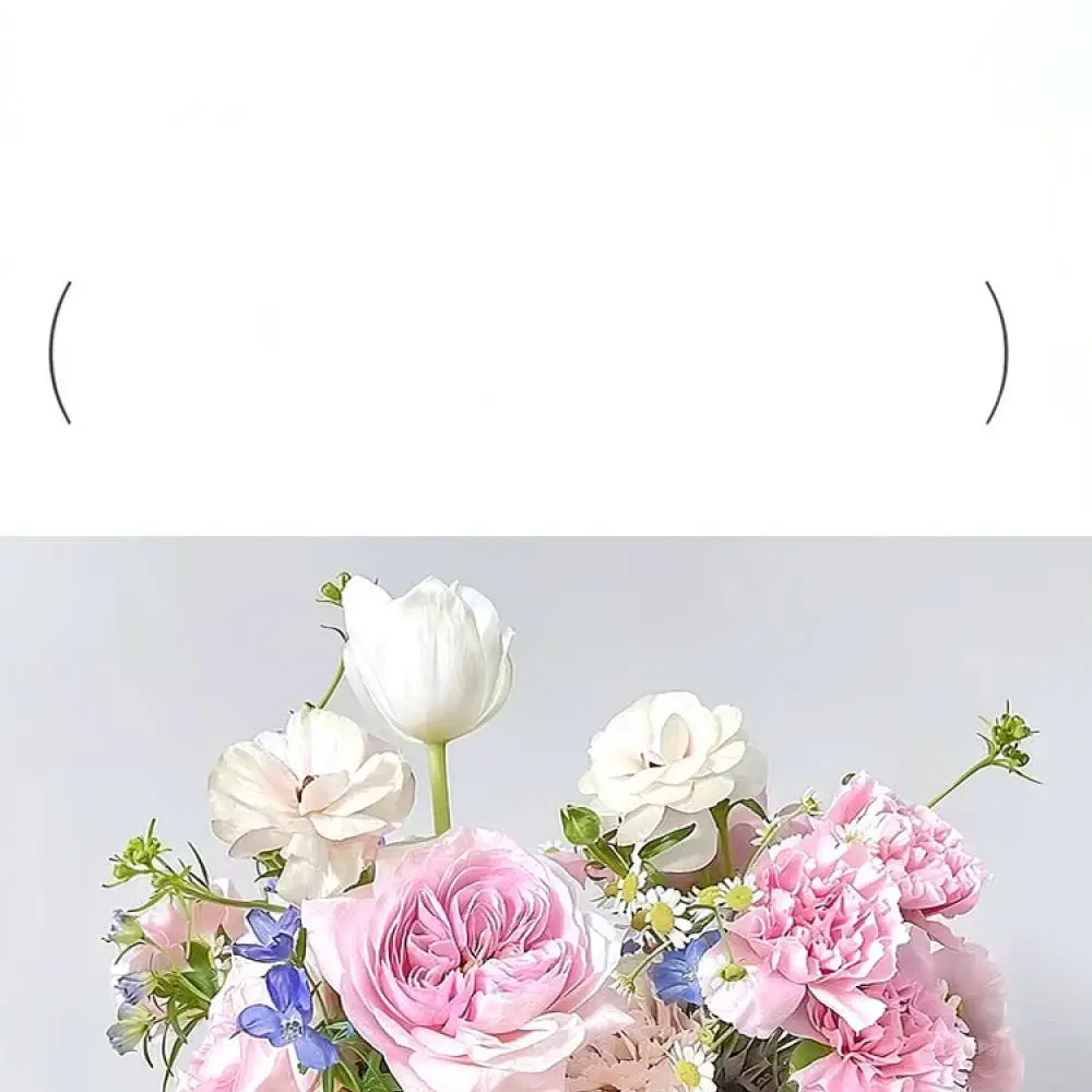 Modern Rectangular Flower Packaging Bag Stylish Paper Gift Box Portable Floral Bouquet Container For Wedding Anniversary Event