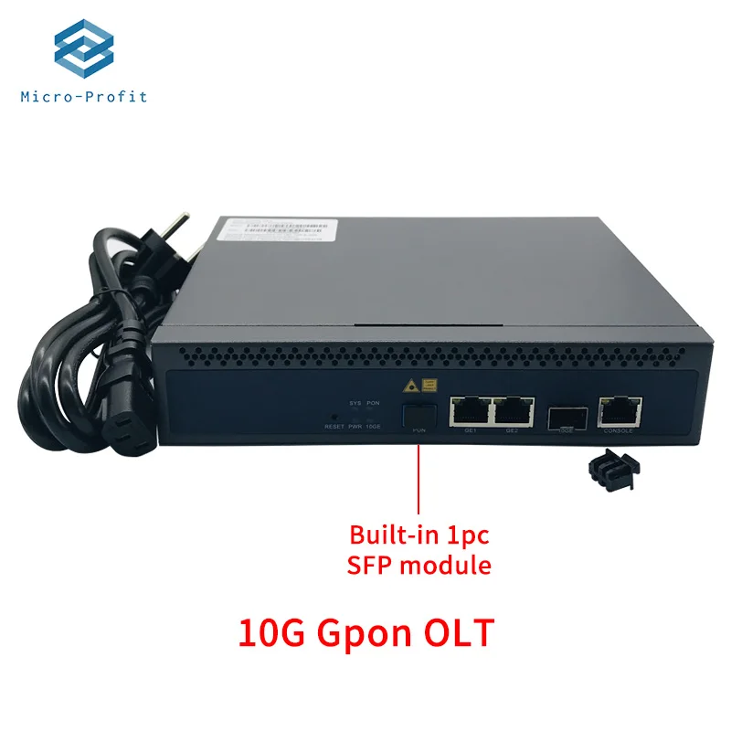 FTTH Mini GPON OLT Telnet CLI WEB Manager Function Single Port OLT, 1Port 1:128 Gpon Onu Fiber SFP Module With Compatible HUAWEI